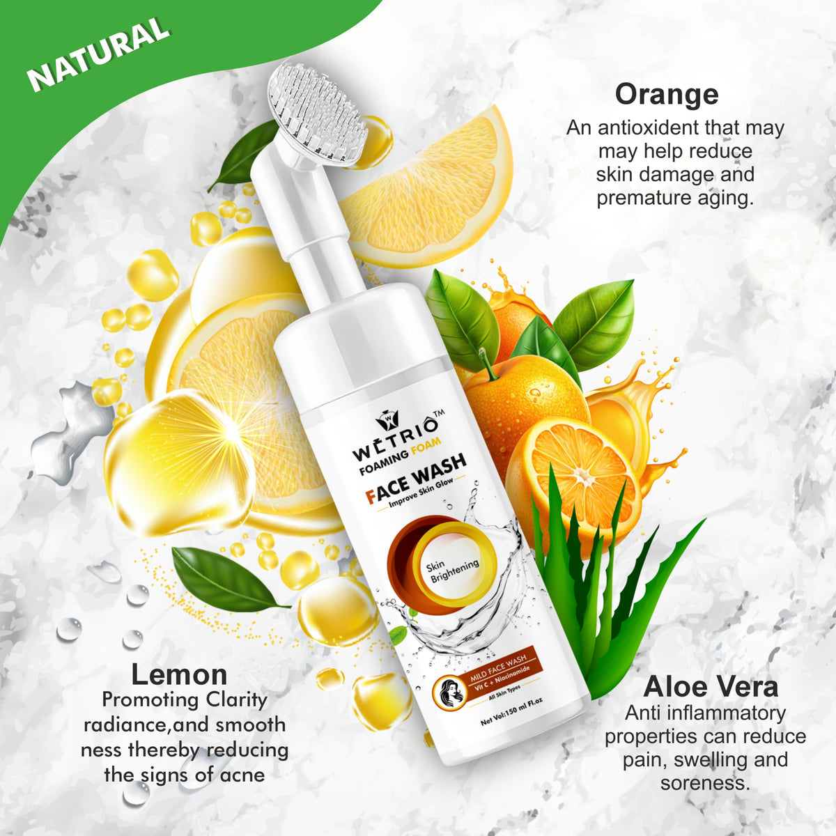 Foaming Foam Face Wash – Vitamin C & Niacinamide | 150 ml