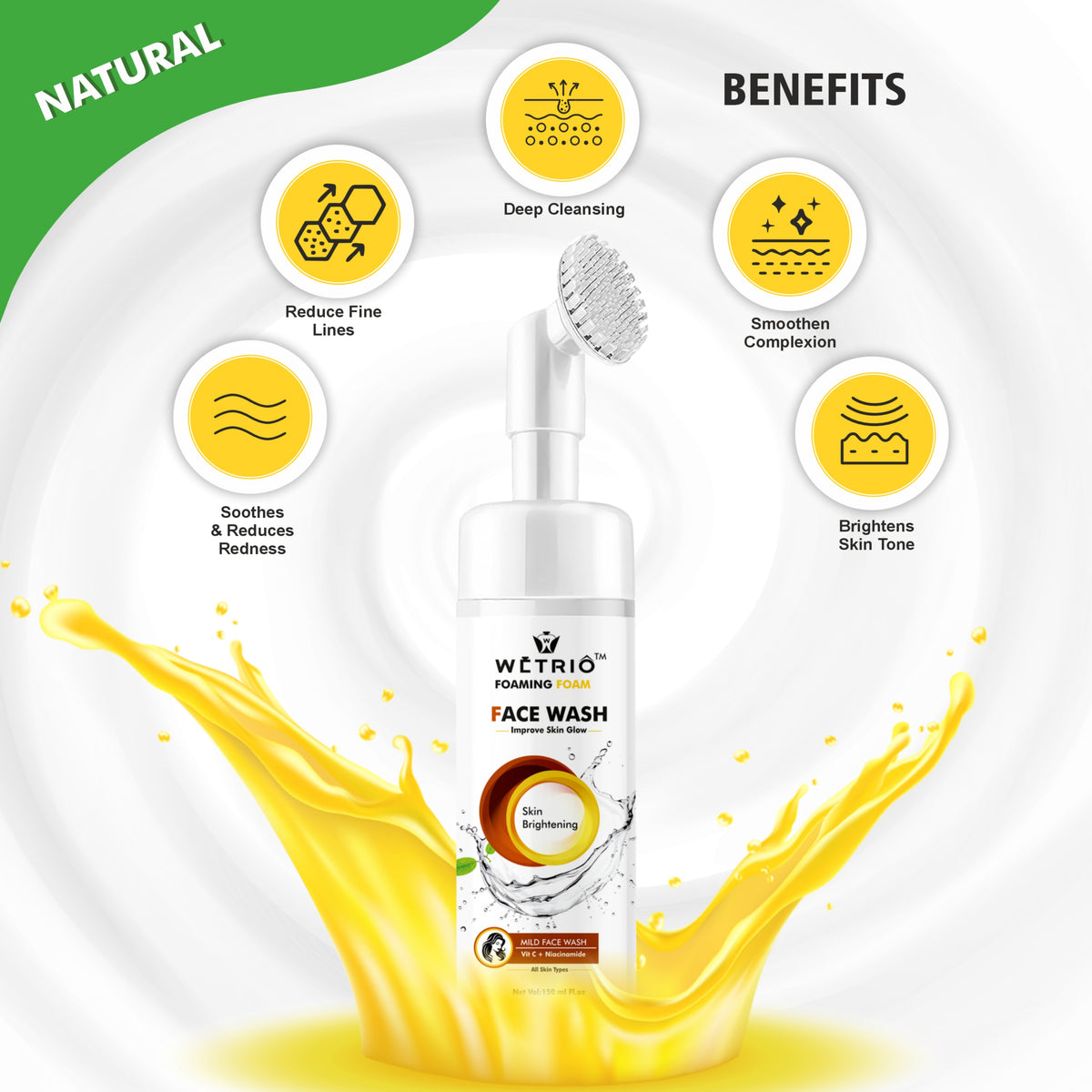 Foaming Foam Face Wash – Vitamin C & Niacinamide | 150 ml