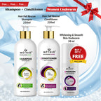 Hair & Skin Care Combo – Shampoo, Conditioner & Underarm Care