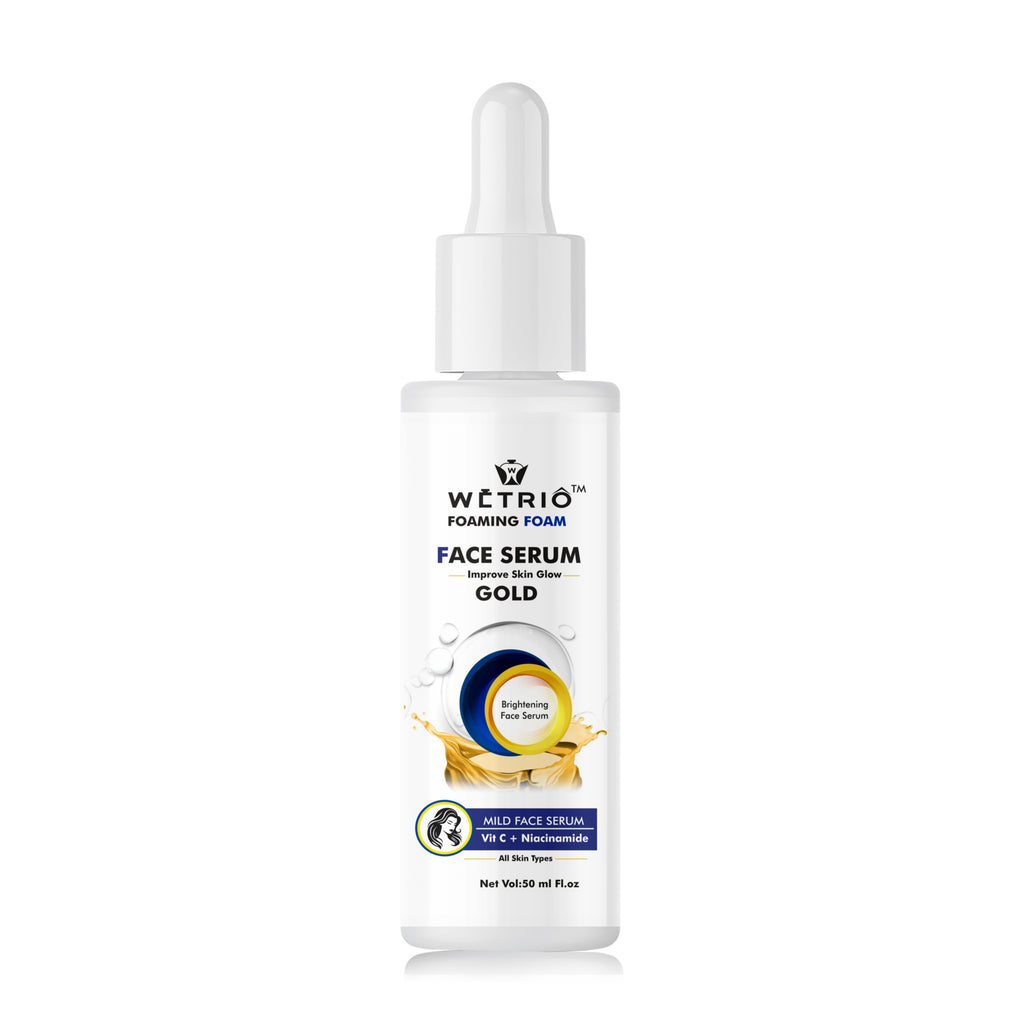 Foaming Face Serum – Gold | Brightening Face Serum with Vitamin C & Niacinamide