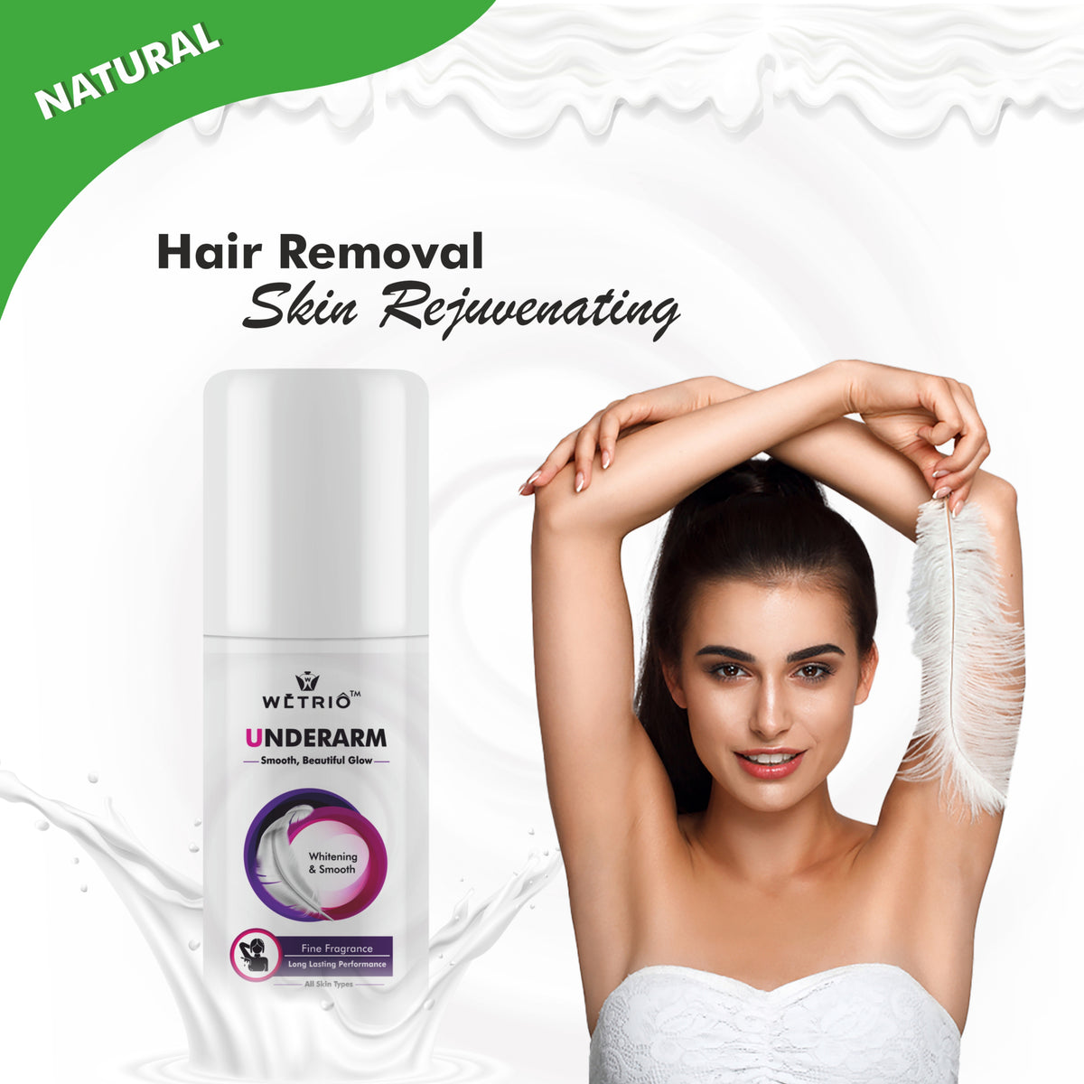 WETRIO™ Underarm Whitening & Smooth Roll-On - All Skin Types